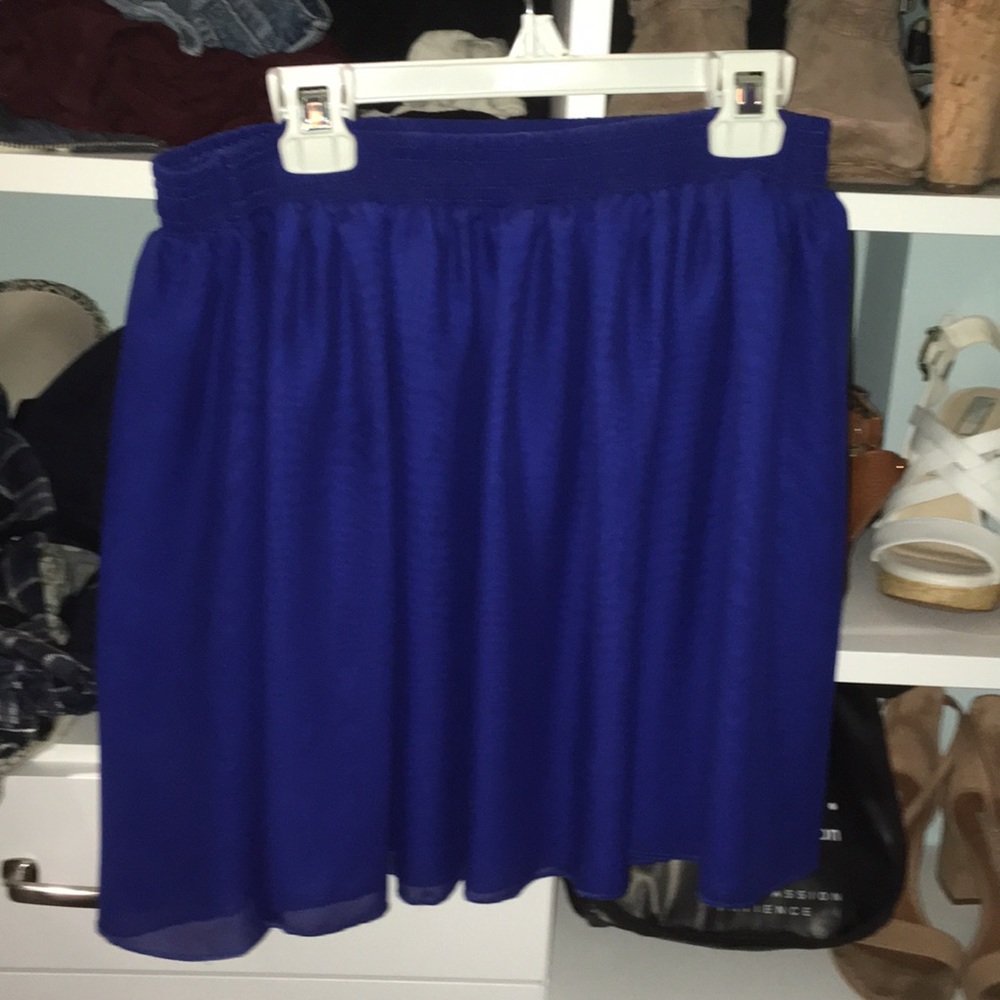 Blue skirt